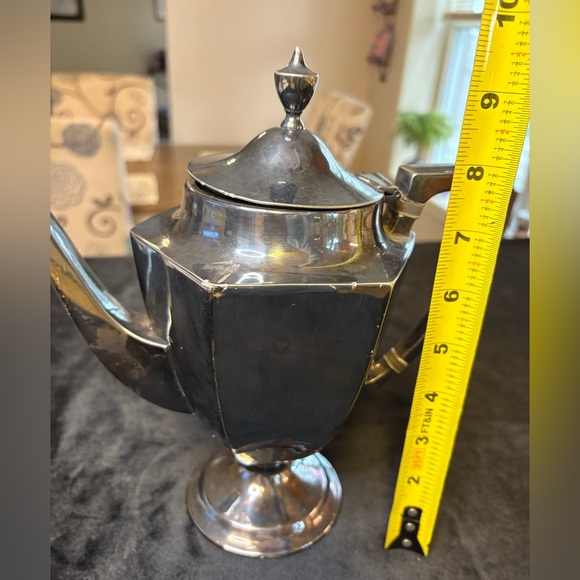 Silver-Plated Coffee Or Teapot Made By Derby Silver Company - Picture 8 of 8
